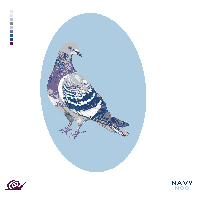 Blue Pigeon needlepoint canvas