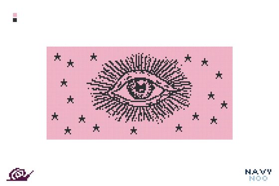 Eye Garden needlepoint canvas